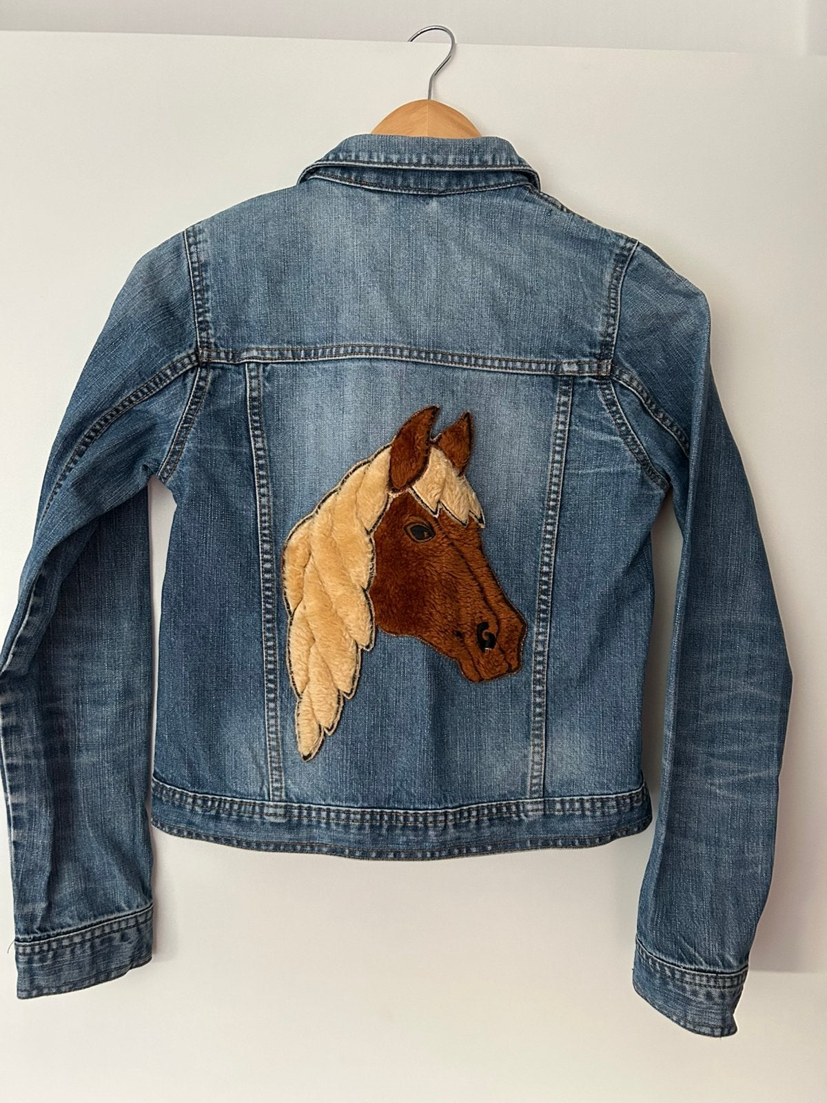 Jas, spijkerjas, maat 158/164, HEMA, Kinderen en Baby's, Ophalen of Verzenden, Gebruikt, Meisje, Jas