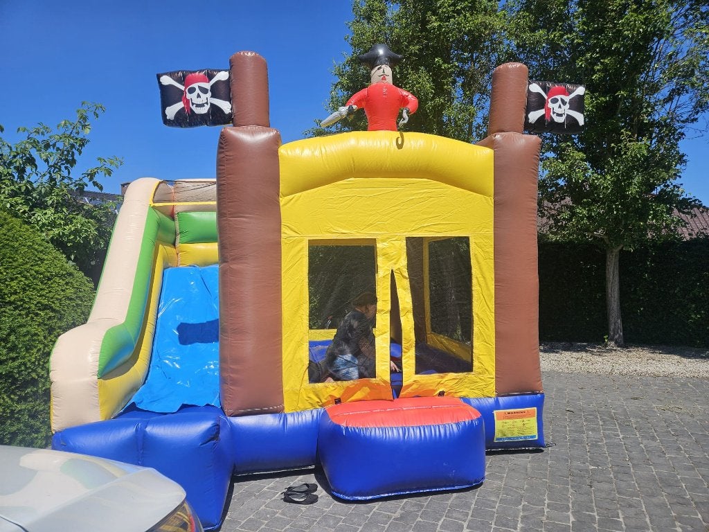 Piraat Springkussen te huur incl. levering West-Brabant, Ophalen of Verzenden, Zo goed als nieuw, Overige