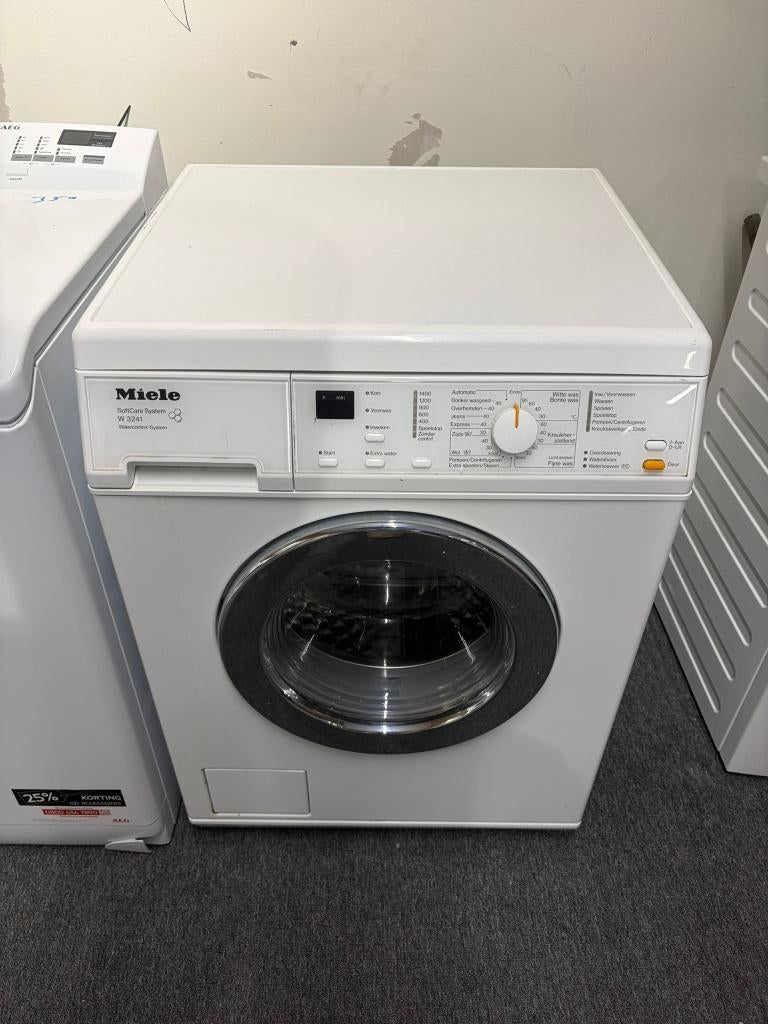 Miele wasmachine - schoon - garantie, Gebruikt, Ophalen of Verzenden, Voorlader, 85 tot 90 cm