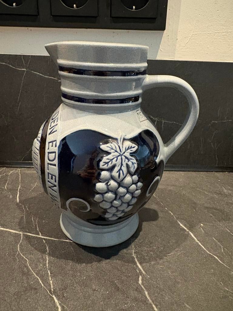 Vintage West Germany wijnkruik / bierkruik – steengoed – 0,5, Ophalen of Verzenden
