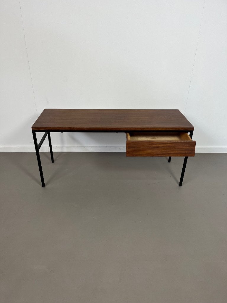 vintage design teak bijzettafeltje met lade, jaren 60, Verzamelen, Retro, Ophalen, Huis en Inrichting