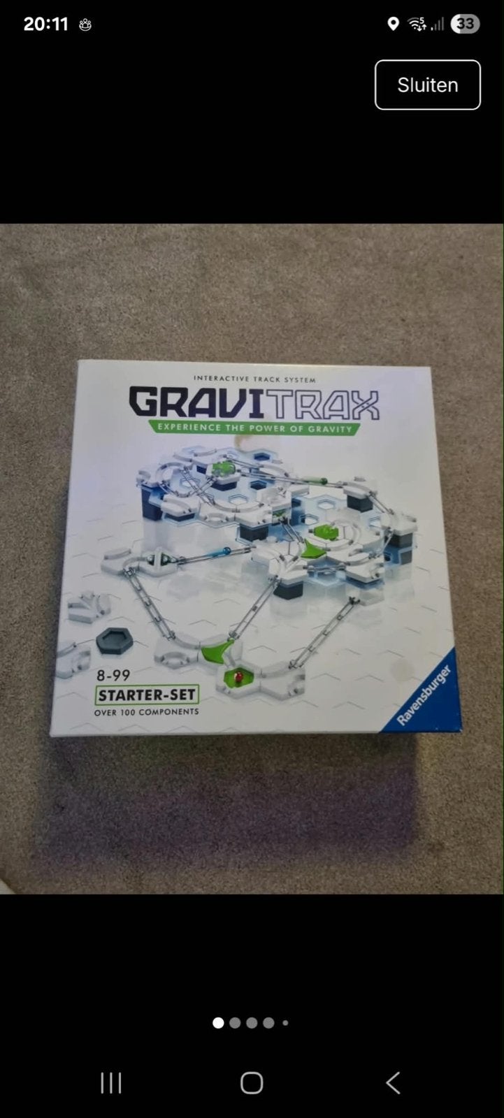 Gravitrax Starter Set - Interactief Kogelbaansysteem, Ophalen of Verzenden, Zo goed als nieuw, Bouwen