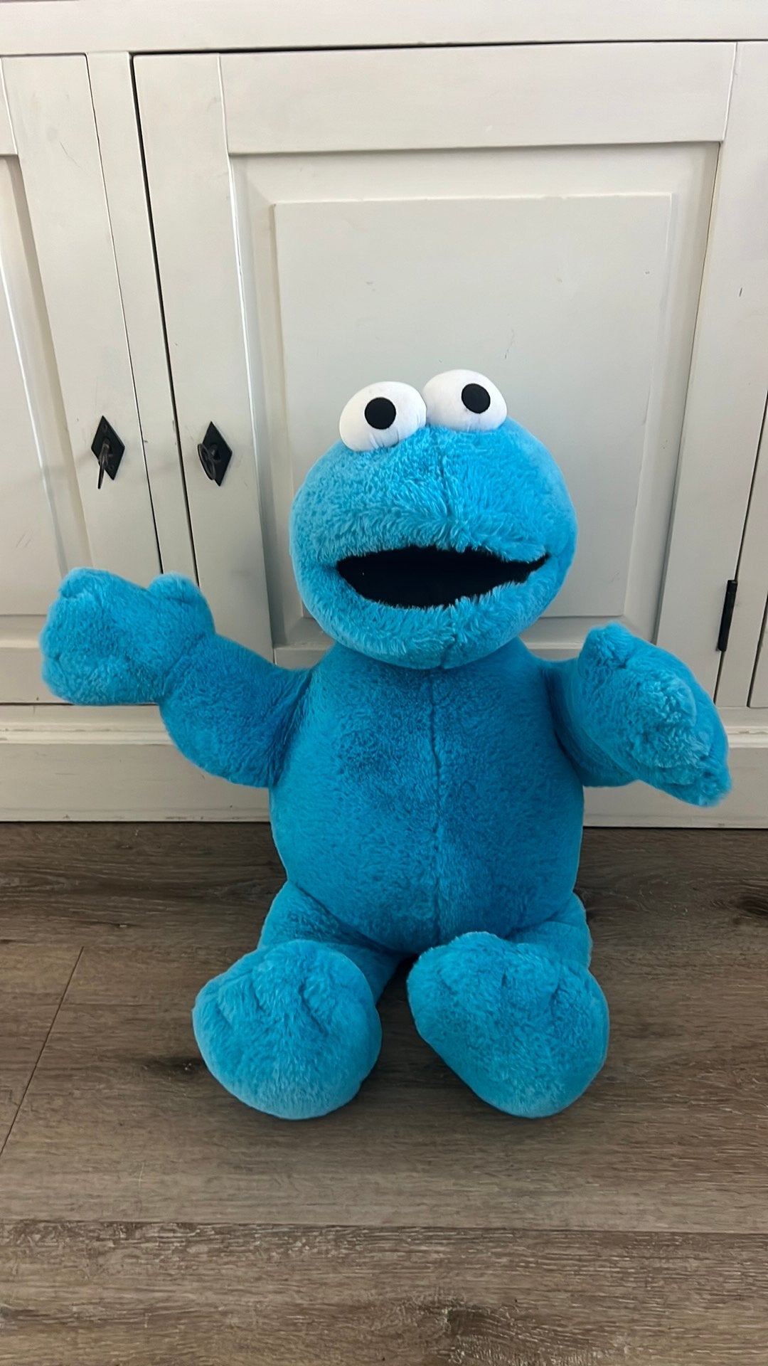 Koekiemonster knuffel 60cm, Overige typen, Blauw, Ophalen of Verzenden, Zo goed als nieuw