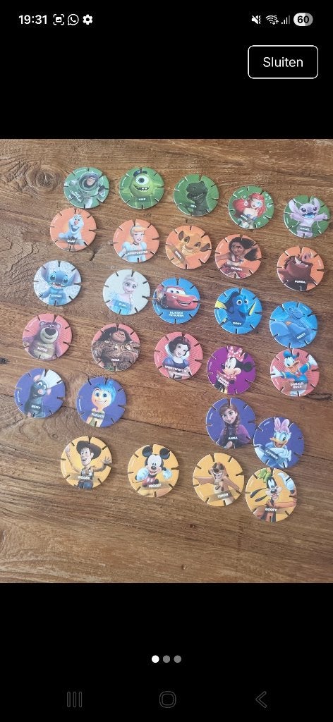Disney diskeys, Albert Heijn, Ophalen