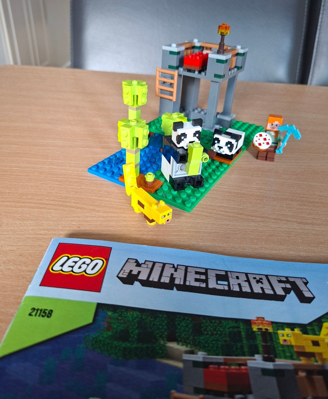 LEGO Minecraft 21158 het Pandaverblijf, Inclusief instructies, Minecraft, Lego, Ophalen of Verzenden