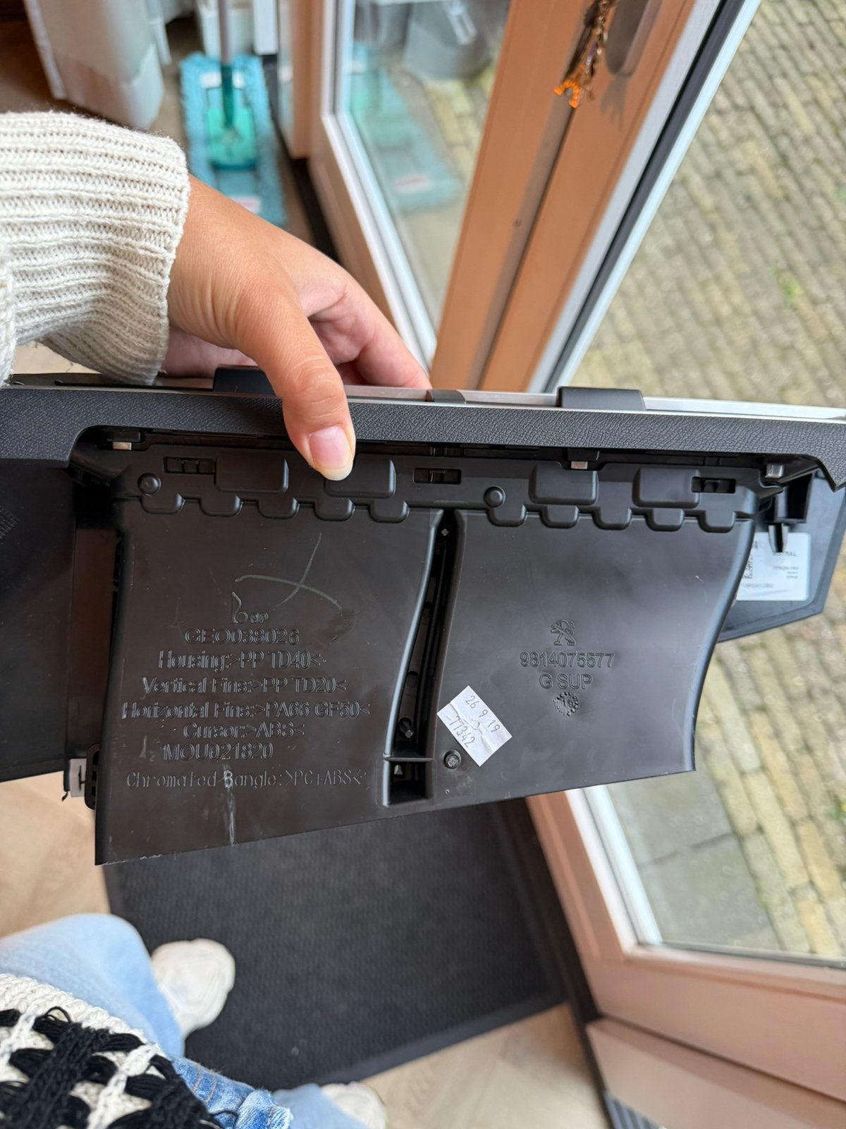 Luchtrooster midden peugeot 3008 defecte lamellen, Ophalen of Verzenden, Peugeot