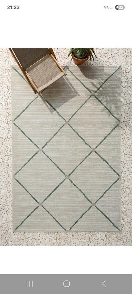 Vloerkleed Nous Living 290 x 200 cm, Huis en Inrichting, Stoffering | Tapijten en Kleden, Groen, Ophalen of Verzenden, 200 cm of meer