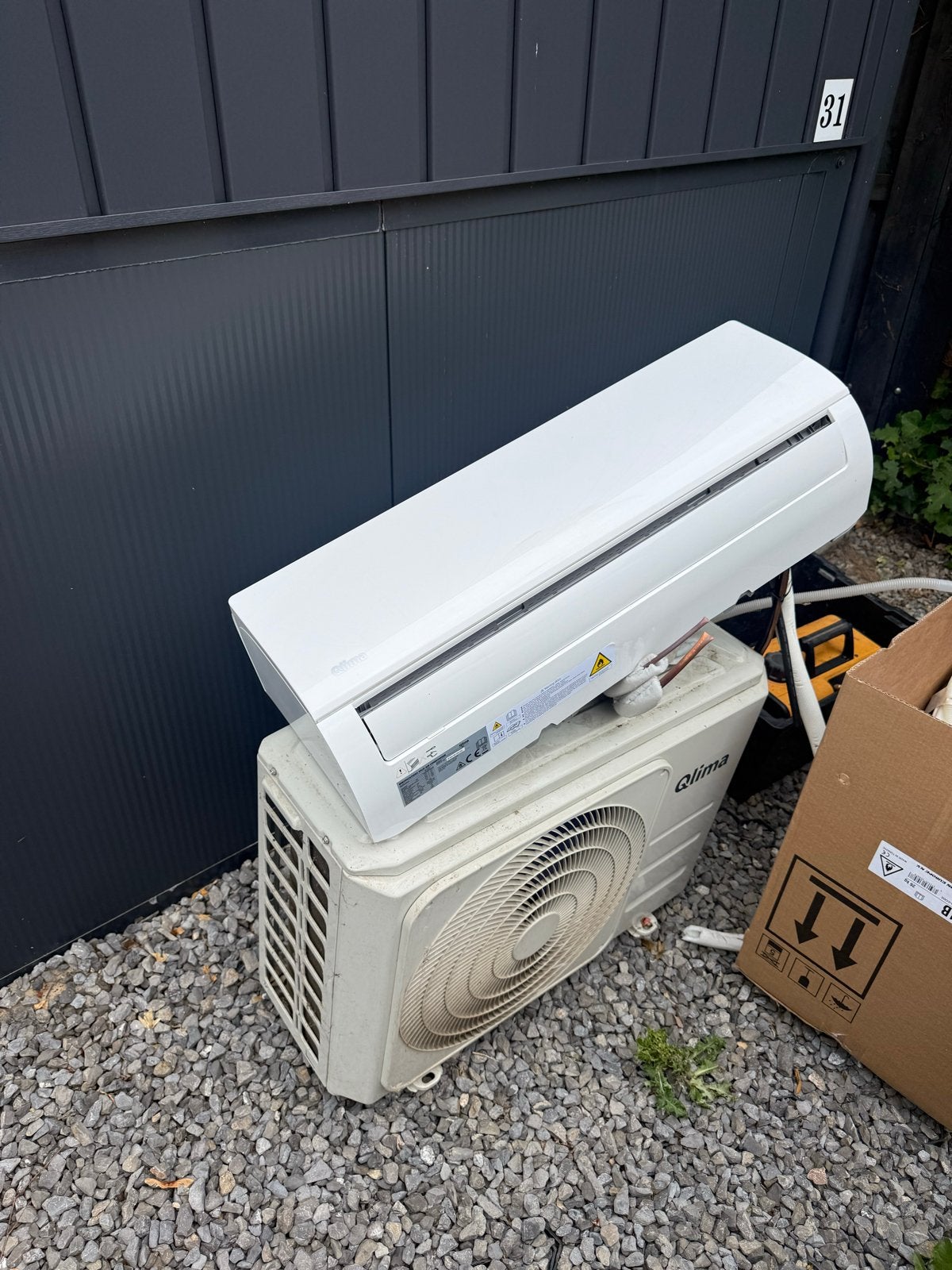 Qlima SC 5225 Wandairco - Koelen, Verwarmen, Ontvochtigen, Ophalen, Gebruikt, Minder dan 60 m³, 3 snelheden of meer