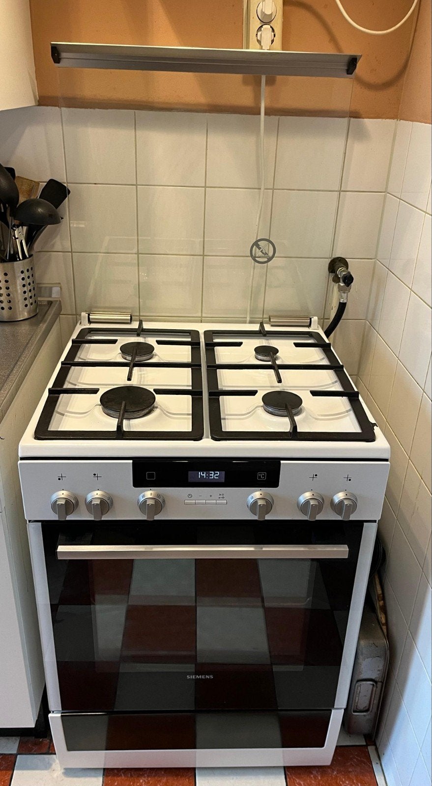 Siemens gasfornuis met elektrische oven, topstaat, Ophalen, Gebruikt, 60 cm of meer, 4 kookzones