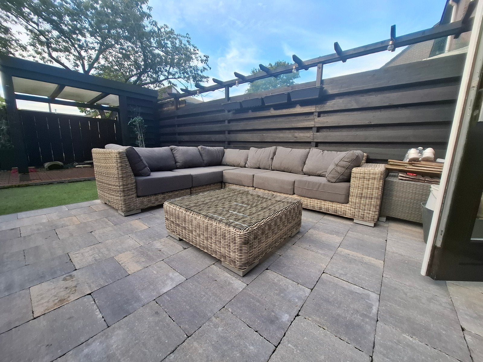 Fonteyn tuinmeubel, Tuin en Terras, Tuinsets en Loungesets, Ophalen, Gebruikt, Rotan, Bank