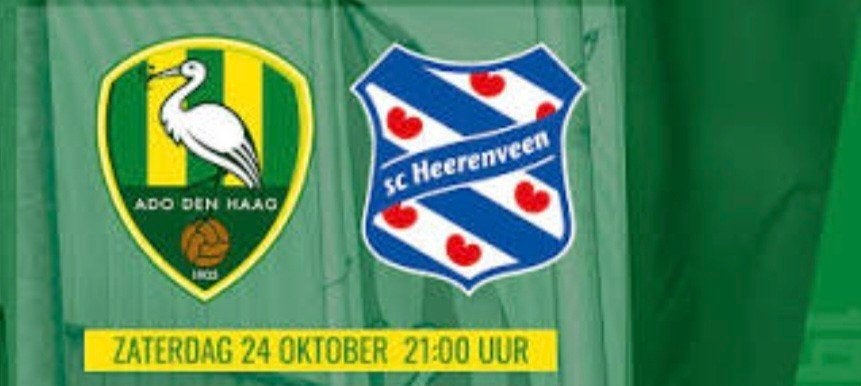 Ado Den Haag - Heerenveen 1 Ticket 24 oktober, Eén persoon, Oktober