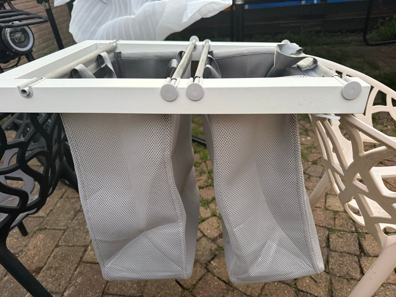 Uittrekbare wasmand met 2 compartimenten pax kast ikea, Gebruikt, Minder dan 100 cm, Metaal, 25 tot 50 cm