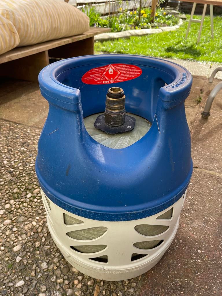 Gasfles, Primagaz met clip-on ventiel, Ophalen, Gebruikt