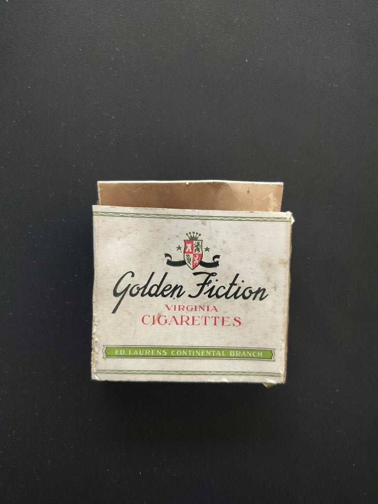 sigarettendoosje Golden Fiction ca 1950, Ophalen of Verzenden, Gebruikt, Overige typen