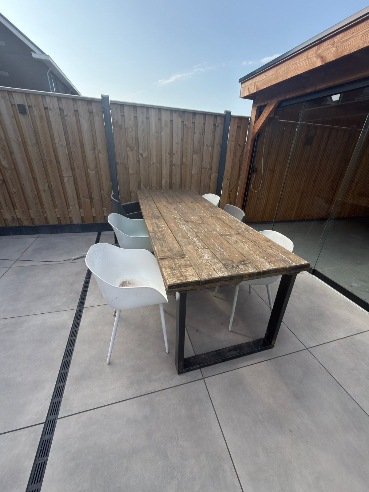 Tuintafel met 6 stoelen, Ophalen