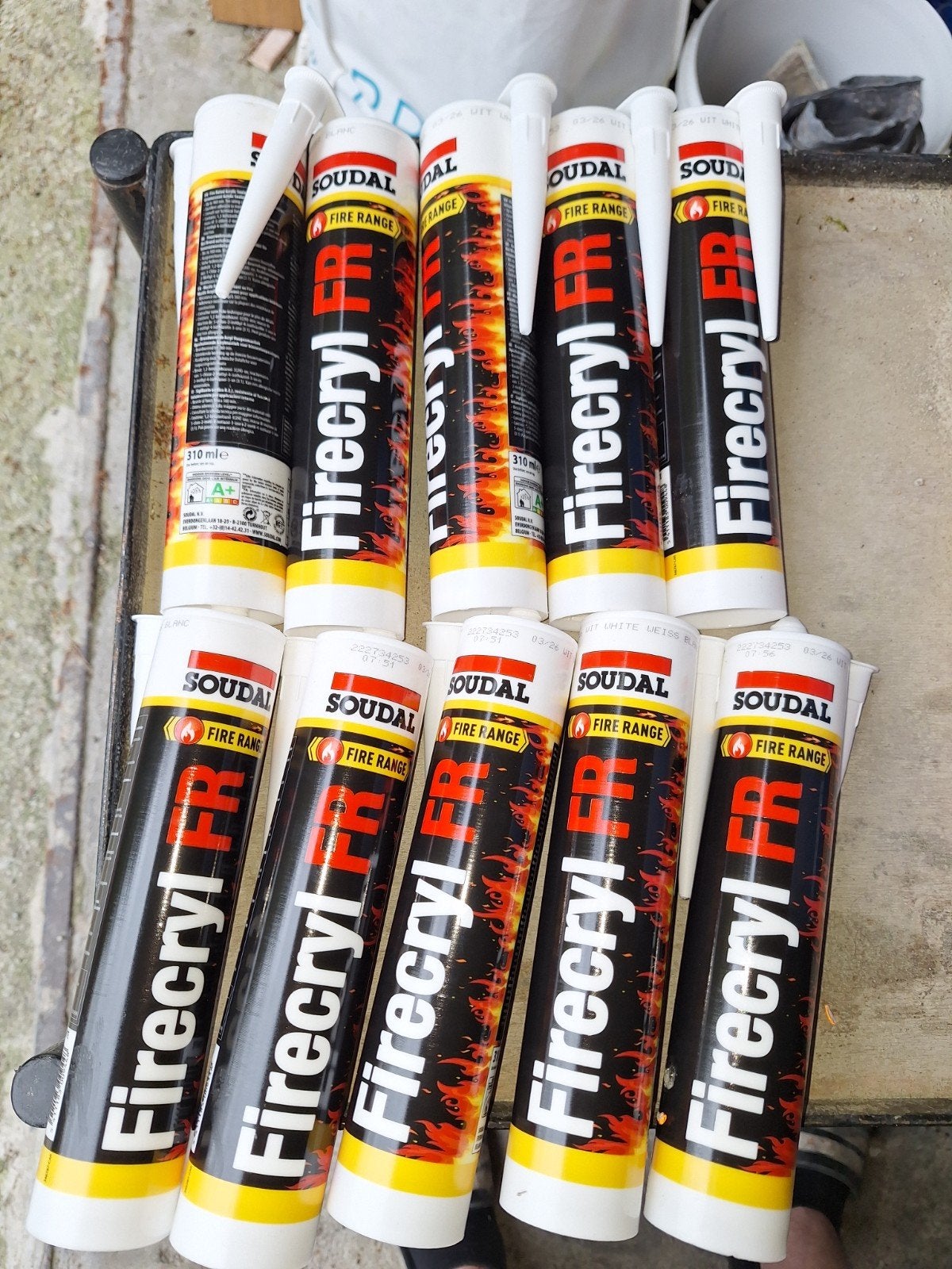 Soudal Firecryl FR Brandwerende Acrylaatkit, 10x,  €6 p.s., Ophalen of Verzenden, Overige typen