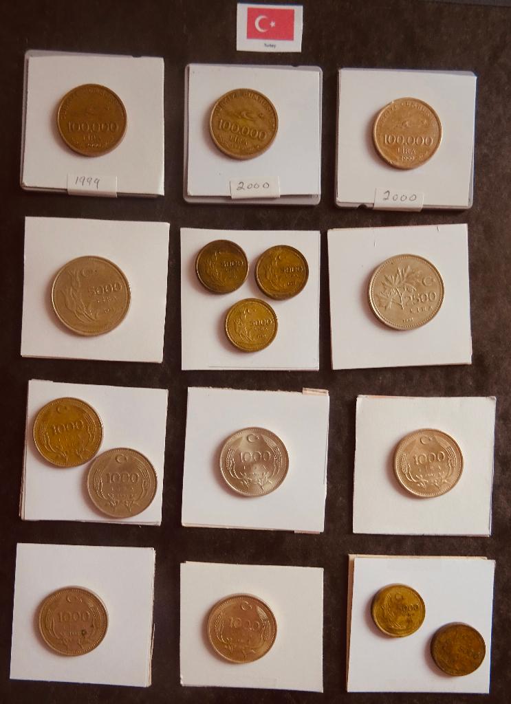 Munten Turkey, Verzenden, Midden-Oosten