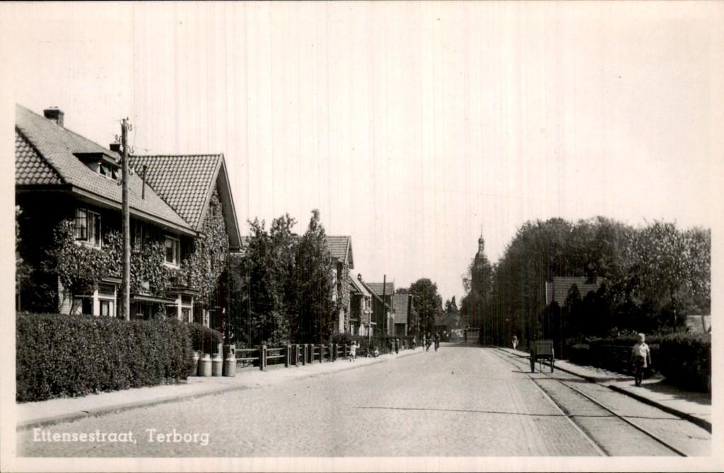 Terborg - Ettensestraat - Straatzicht, Ophalen of Verzenden, 1920 tot 1940, Ongelopen, Gelderland