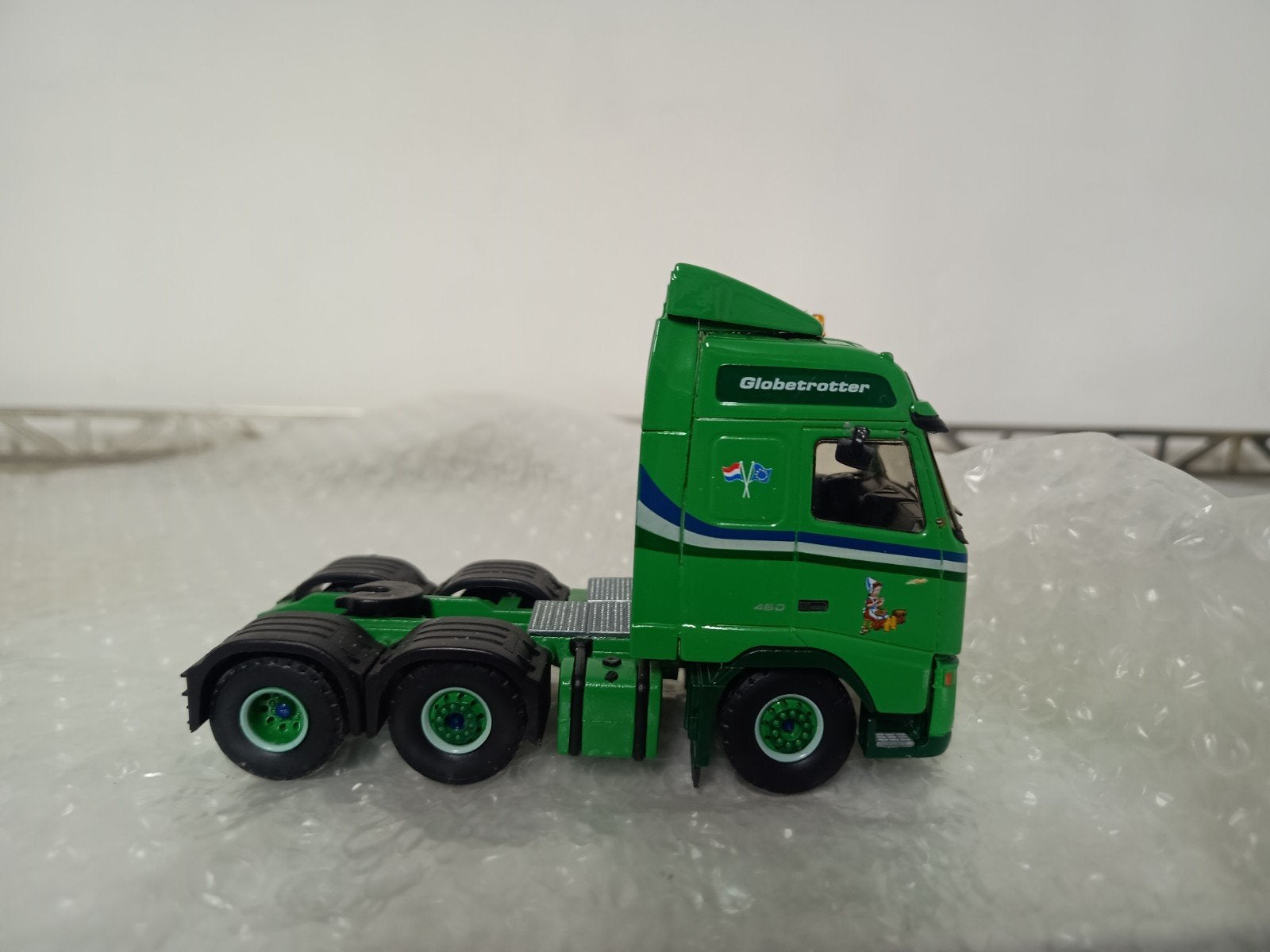 Groene Volvo Globetrotter model vrachtwagen, Overige merken, 1:32 tot 1:50, Ophalen of Verzenden, Zo goed als nieuw