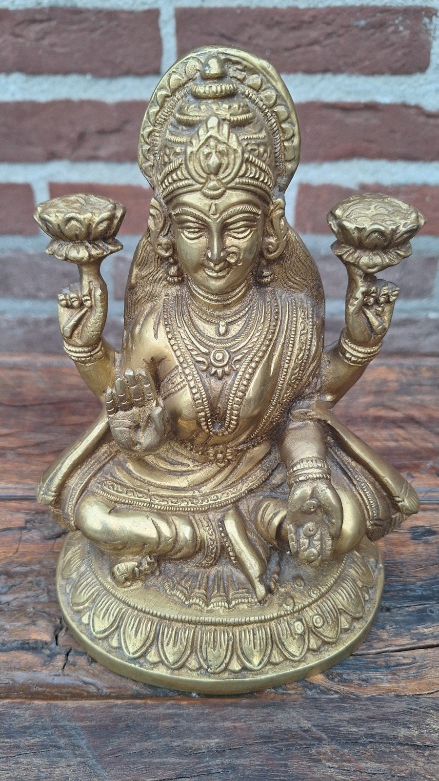 Bronzen beeld van godin Lakshmi, Ophalen of Verzenden