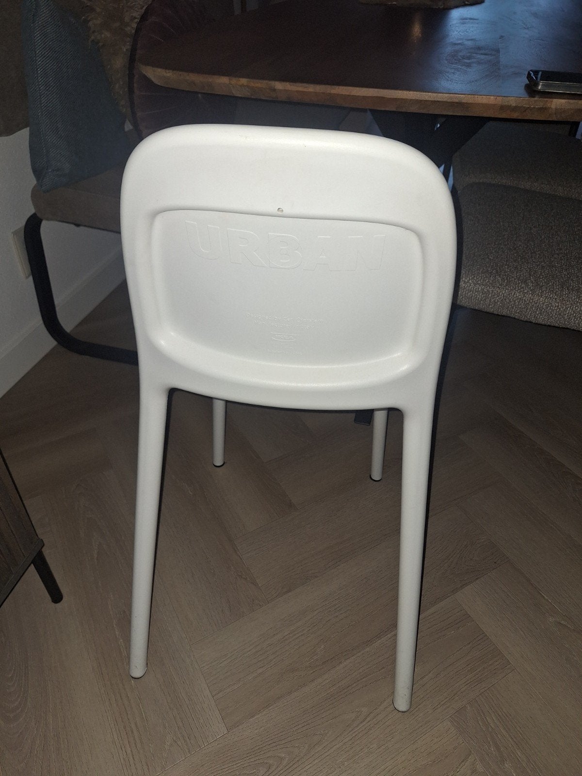 ikea kinderstoel, Ophalen of Verzenden, Zo goed als nieuw, Wit, Eén