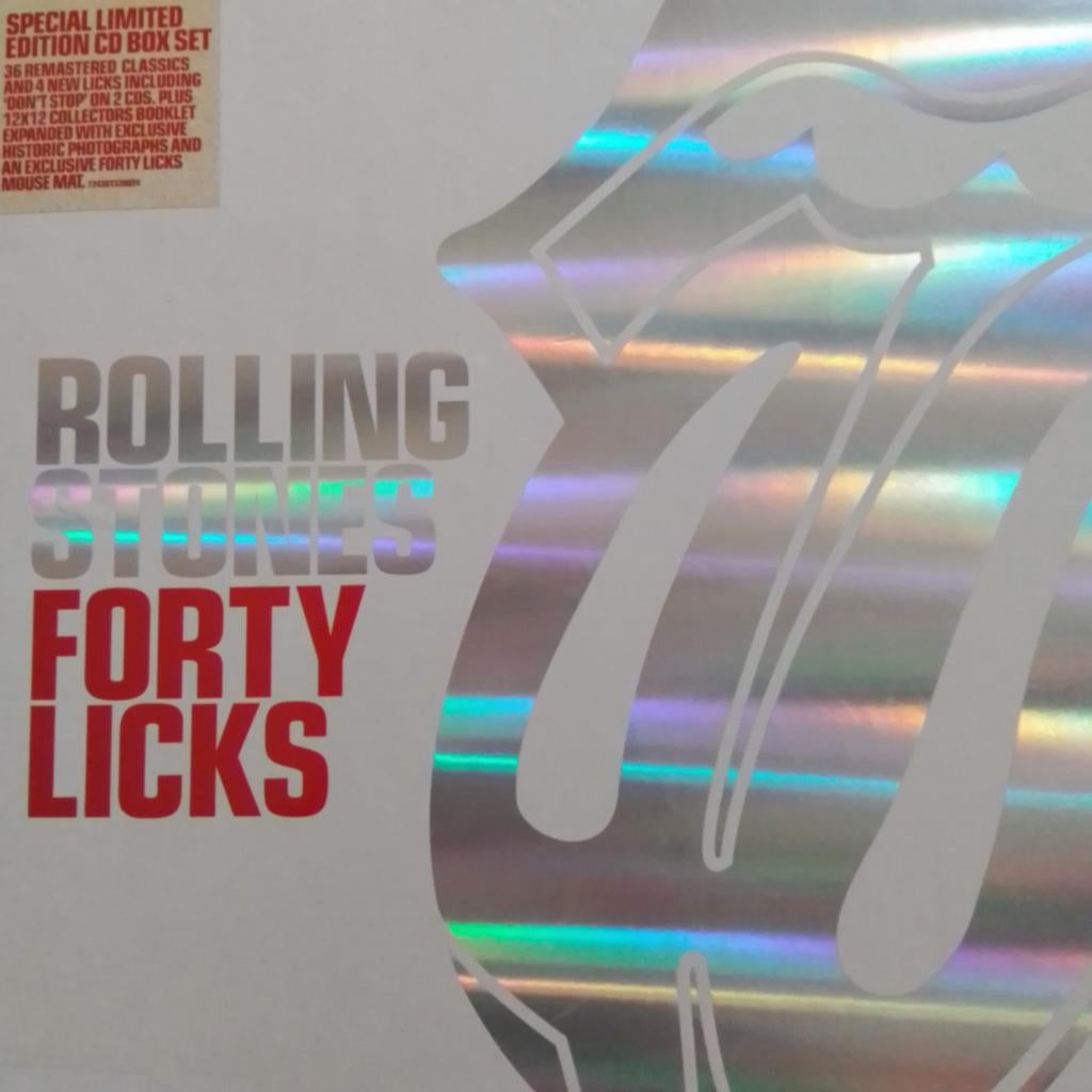 Rolling Stones Box: Forty Licks-2 CD's, Booklet en Muismat., Ophalen of Verzenden, 2000 - 2009, Zo goed als nieuw, Boxset