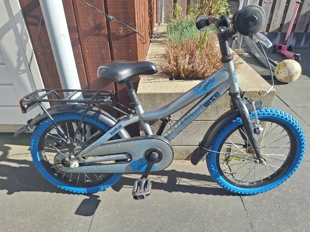 16 inch loeki jongens fiets, Terugtraprem, Gebruikt, 1 kind, Ophalen