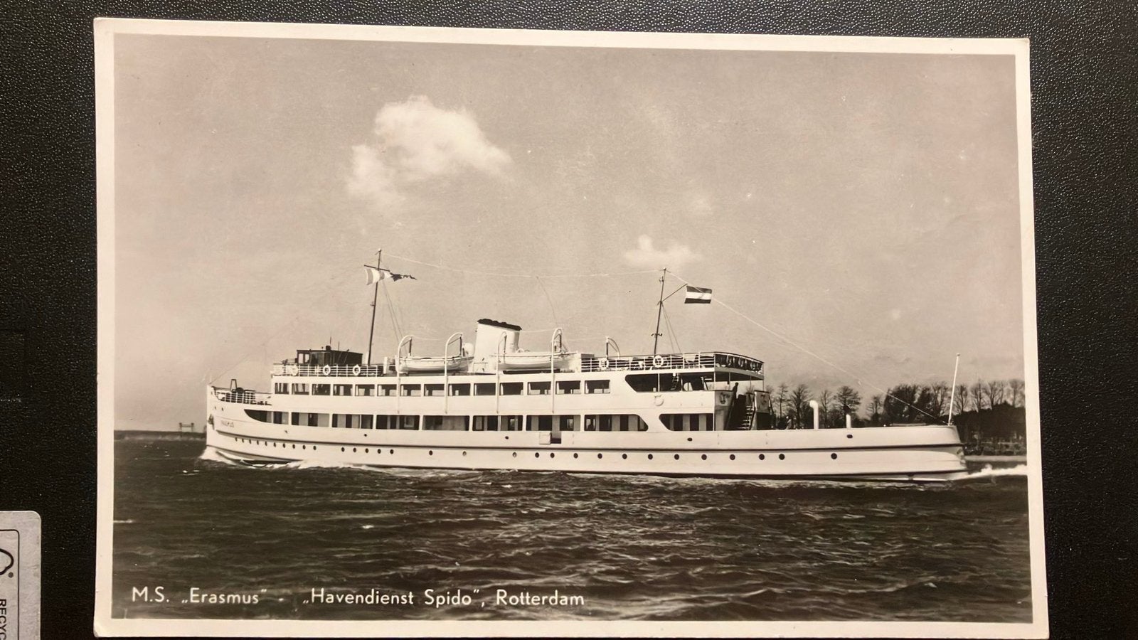 SPIDO  "ERASMUS"  ex W.F.v.d.WYCK  Enkhuizen Rotterdam, Ophalen of Verzenden, Zuid-Holland