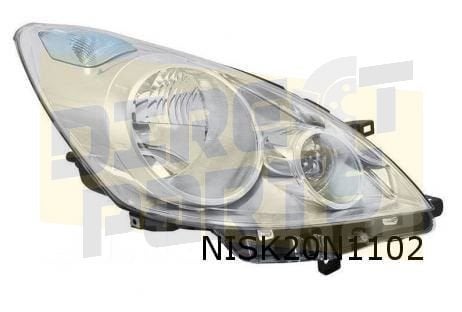 Nissan Note Koplamp Rechts Origineel!  26060BH10B, Auto-onderdelen, Verlichting, -, Verzenden, -, Nieuw