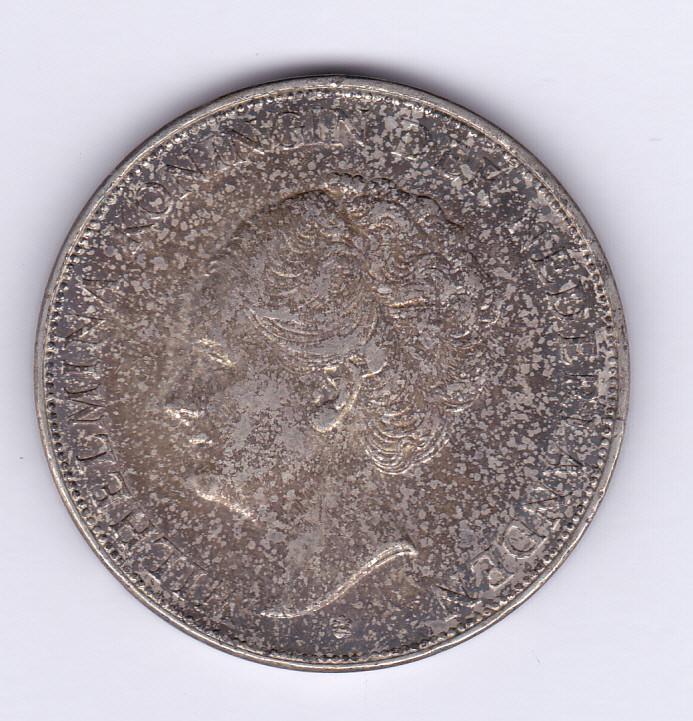 Schaarse rijksdaalder 1940 met mooie donkere patina 55 euro, Zilver, Ophalen of Verzenden, Koningin Wilhelmina, Losse munt