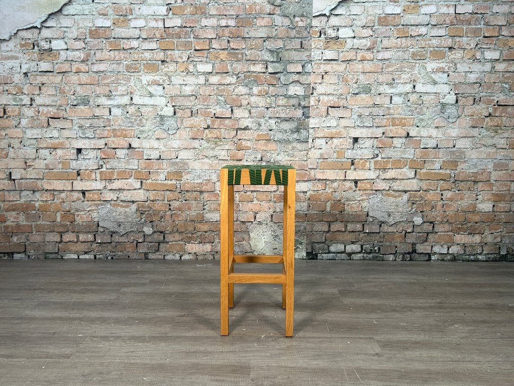 Gispen Berlage Barkruk – Groen | Richard Hutten, Ophalen, Met voetsteun, 60 tot 90 cm, Zo goed als nieuw