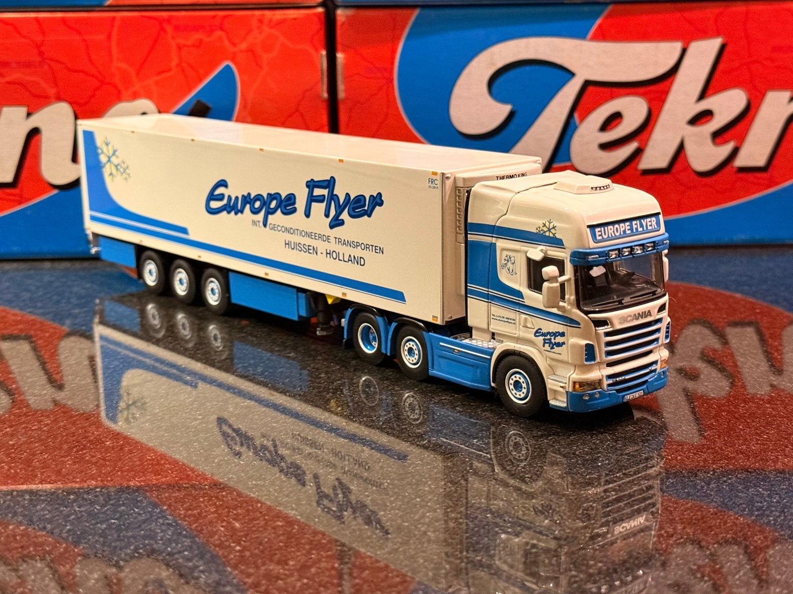 WSI - Scania Topline Europe Flyer, Verzenden, Zo goed als nieuw, Bus of Vrachtwagen, Wsi