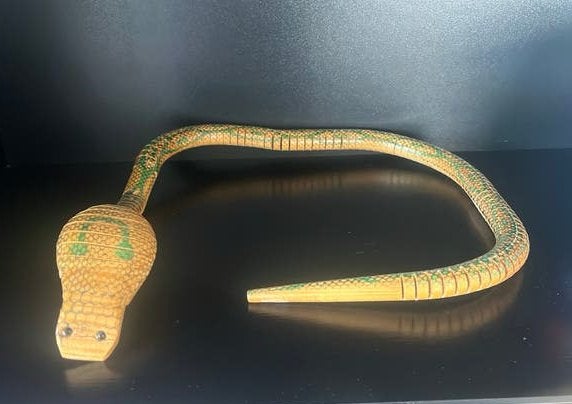 Houten slang, decoratief, Ophalen of Verzenden, Zo goed als nieuw