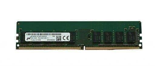 Micron 8GB 2400T-ED1-11 ECC Unbuffered MTA9ASF1G72AZ-2G3B1ZG, Computers en Software, RAM geheugen, Gebruikt, DDR4, 8 GB, Ophalen of Verzenden