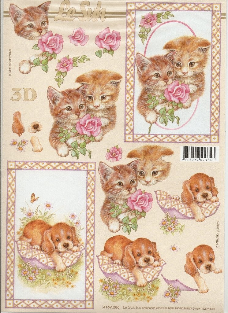 d11 knipvel le suh 4169.286 hond poesjes, Ophalen of Verzenden, Nieuw, Dieren, Knipvel