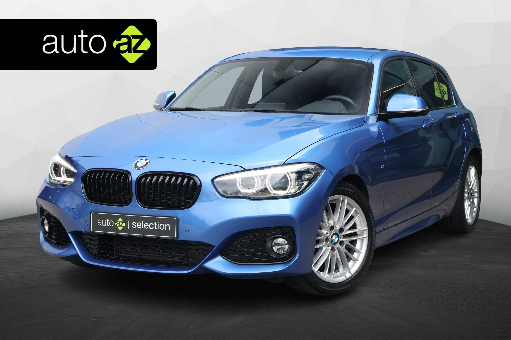 BMW 1-serie 118i Edition M Sport Shadow High Executive / DAB, Gebruikt, Blauw, Bedrijf, 650 kg