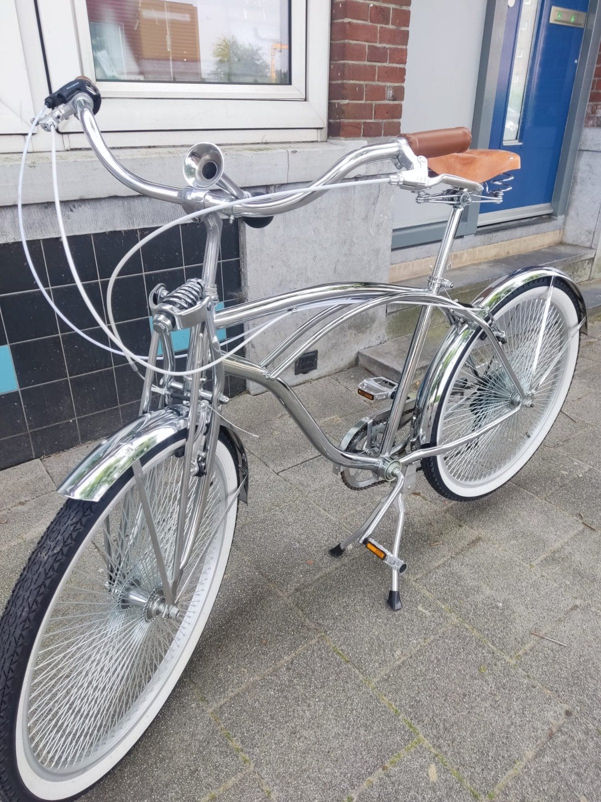 Chrome Cruiser Fiets - Zo goed als nieuw, 53 tot 56 cm, Velgrem, Zo goed als nieuw, Ophalen
