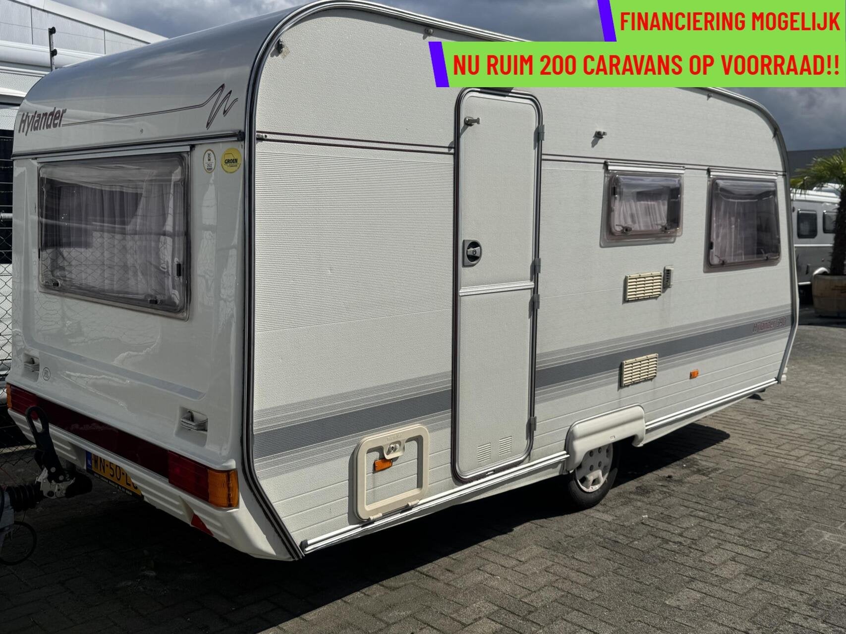 Hylander 390 VOORTENT  + 4 PERS + WC, Overige merken, Bedrijf, Tot en met 3, 750 - 1000 kg