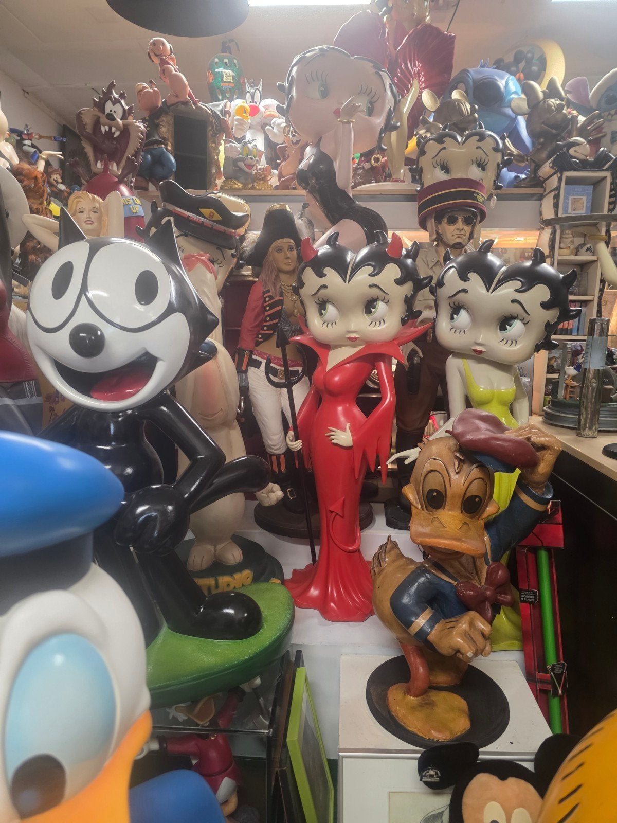 Betty Boop Beelden en Cartoon Figuren, Ophalen, Gebruikt