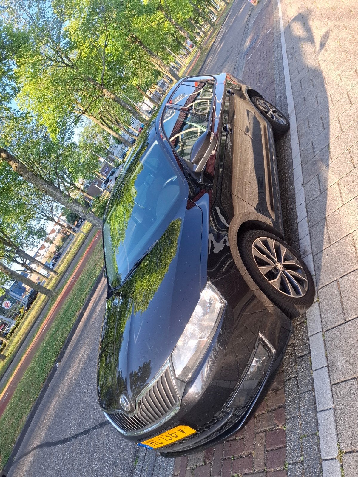Skoda Rapid 1.4 TDI 66KW Spaceback DSG 2016 Zwart, Stof, 620 kg, Zwart, Origineel Nederlands