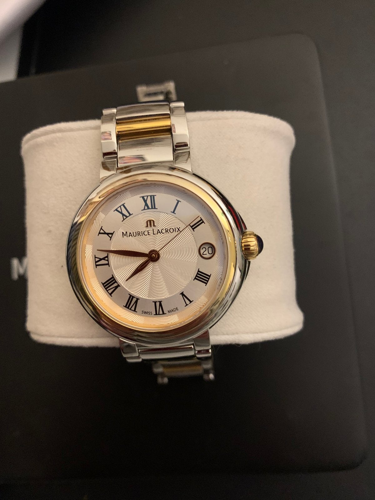 Maurice lacroix horloge dameshorloge lacroix fiaba, Ophalen of Verzenden, Gebruikt, Leer, Overige merken