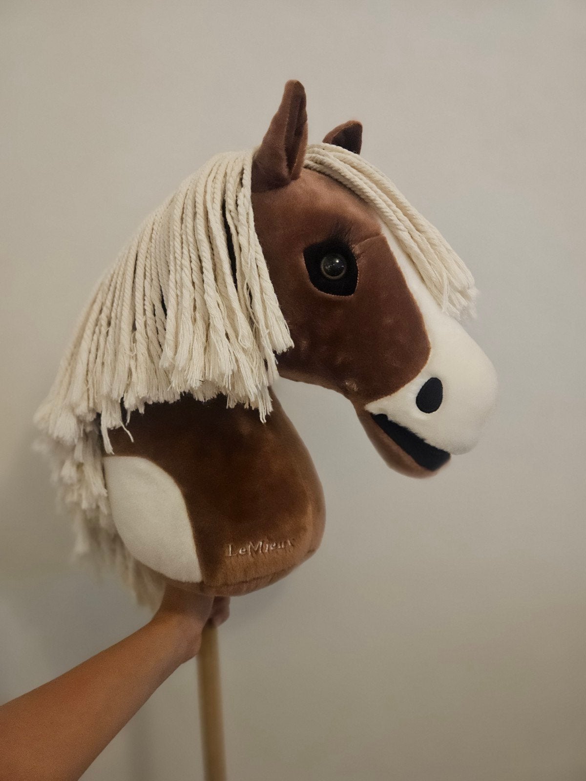 Lemieux Hobby horse - Bruin met blonde manen, Ophalen