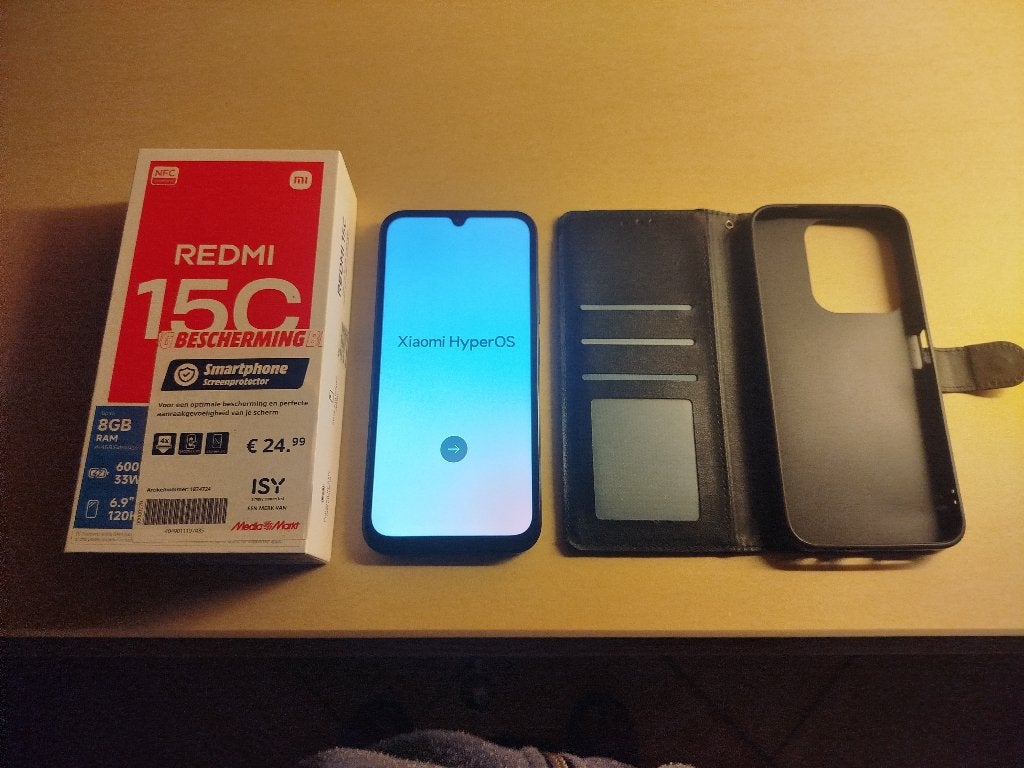 Xiaomi Redmi 15C 4 GB/128 GB Zwart, Overige modellen, Ophalen of Verzenden, Zo goed als nieuw, Zonder simlock
