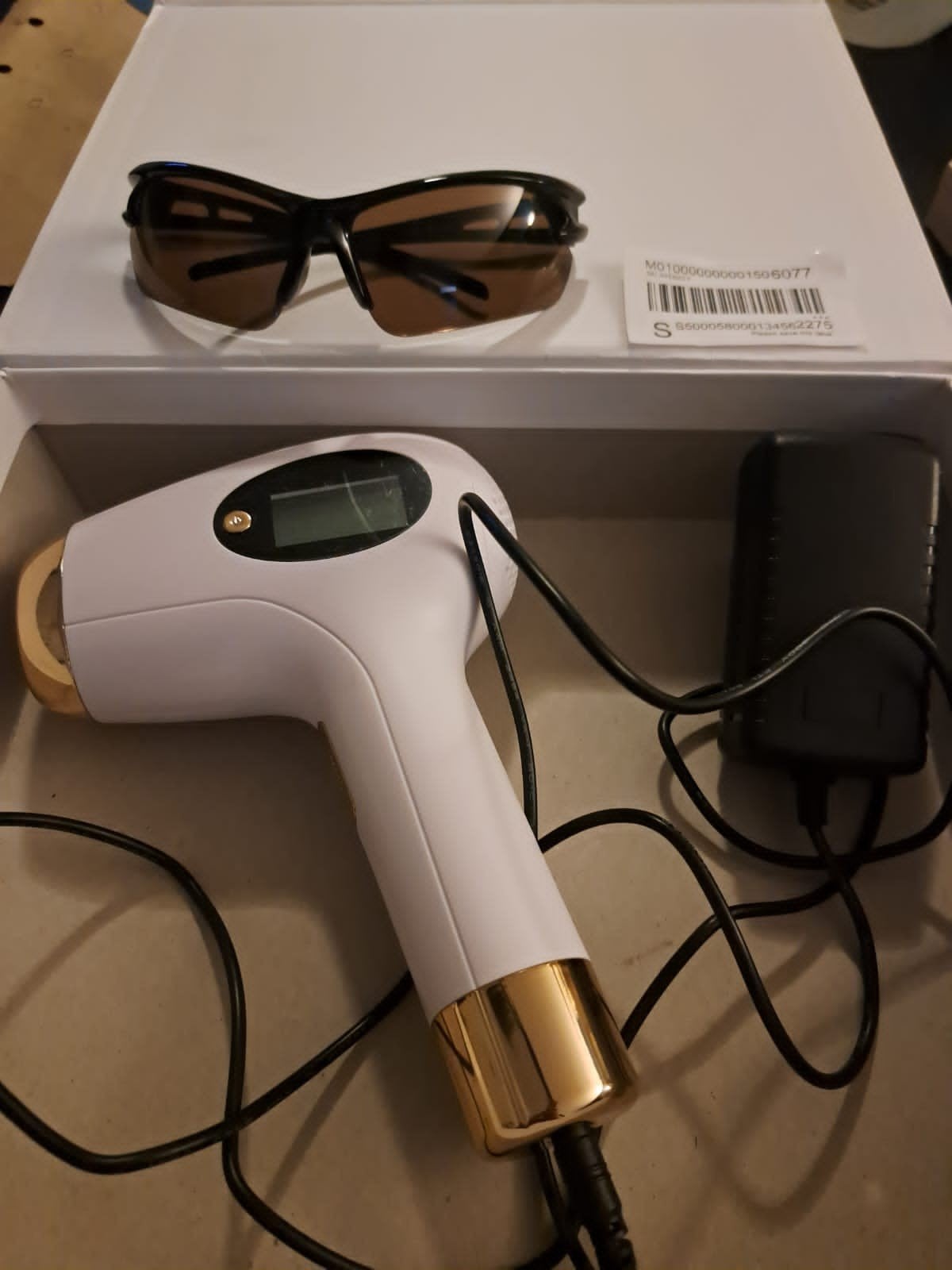IPL Ontharingsapparaat met netadapter & beschermbril, Ophalen, Nieuw, Scheren en Epileren