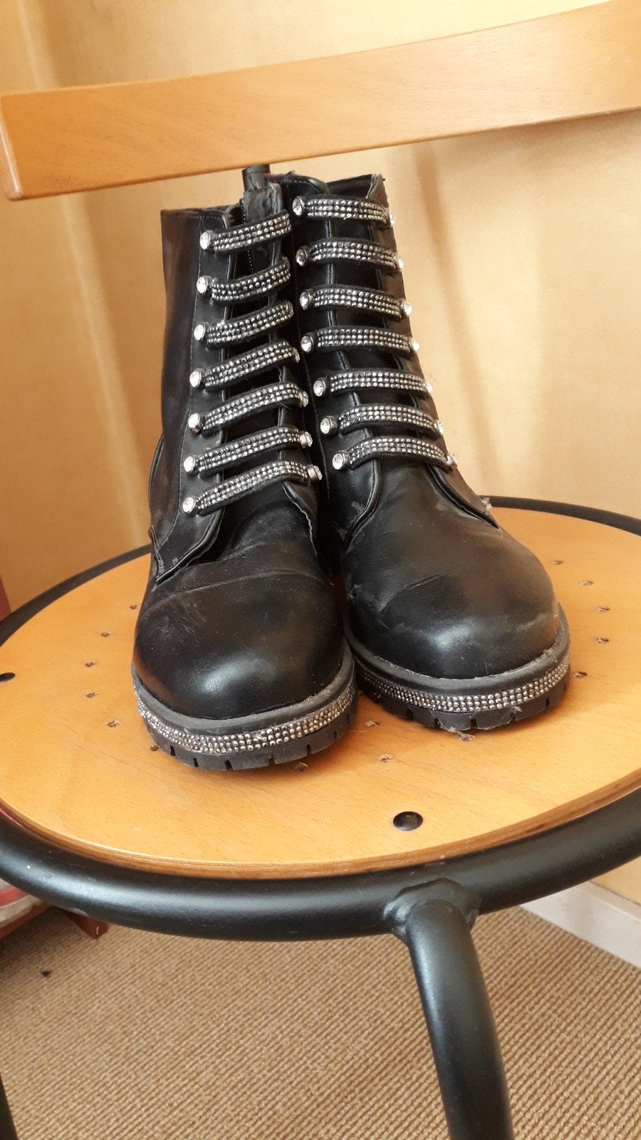 Zwarte boots, Ophalen, Zwart, Overige typen, Nieuw