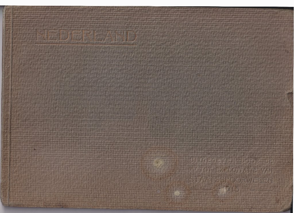 Nederland, uitgegeven door Staatsspoorwegen 1915, 19e eeuw, Ophalen of Verzenden, Onbekend, Gelezen