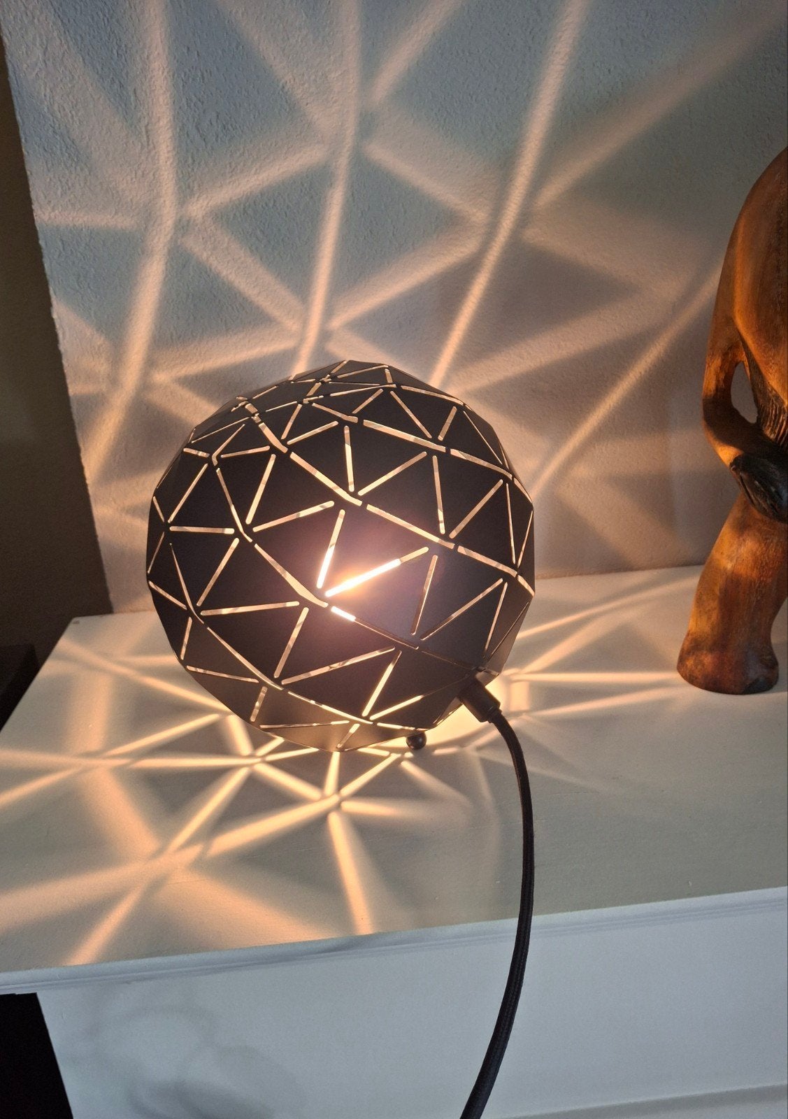Gamma Niels Tafellamp - Moderne Sfeerlamp Zwart Metaal, Overige merken, Zwart, Modern, E27 (groot)