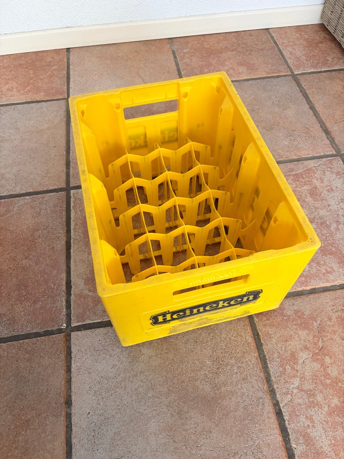 Heineken Bierkrat - Geel, Gebruikt, Verzamelen, Ophalen, Gebruikt, Overige typen, Heineken