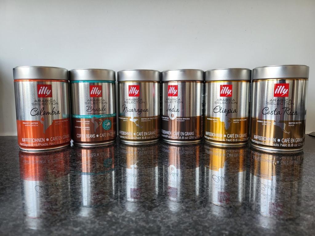 illy koffie blikken Arabica Selection, Ophalen of Verzenden, Zo goed als nieuw, Koffie