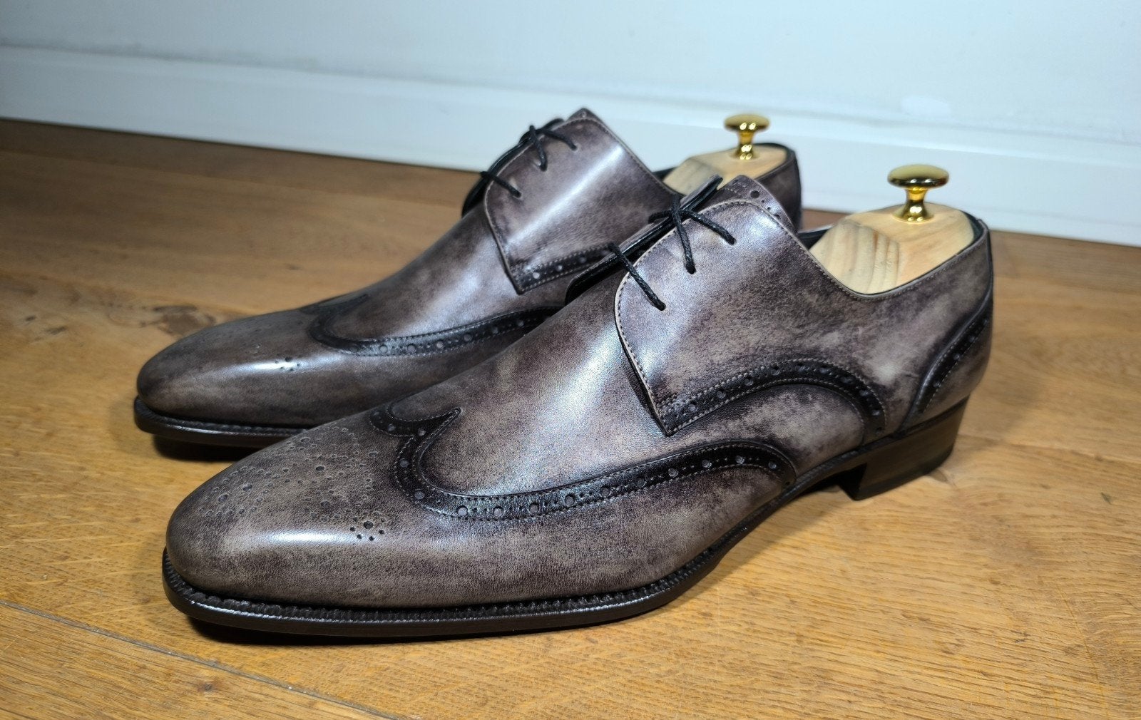 Harris Firenze exclusieve herenschoenen,nieuw mt 11,5 / 46,5, Ophalen, Harris, Bruin, Nieuw